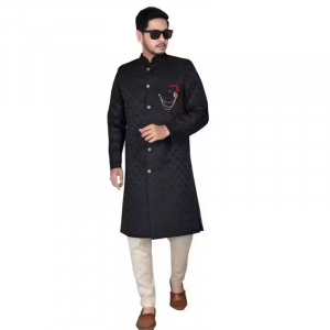 Black Dayable Sherwani set